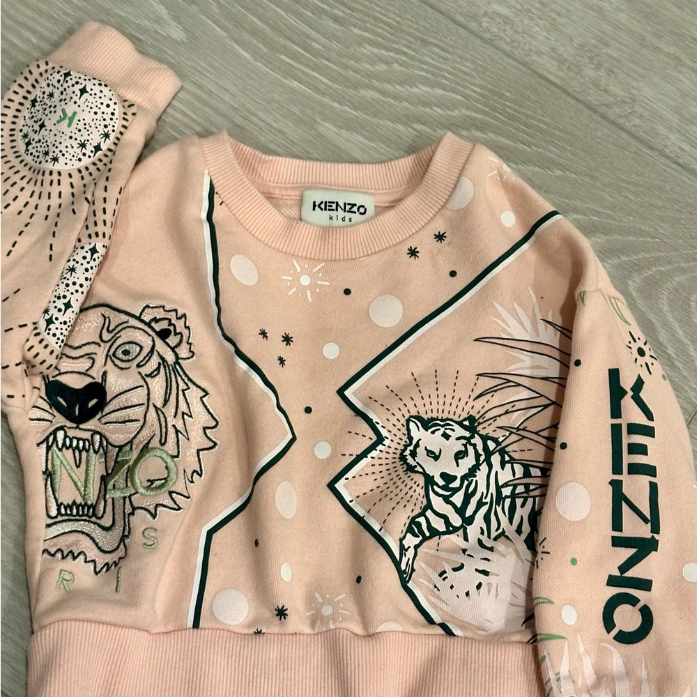 Kenzo Pink Tiger Graphic Sweatshirt